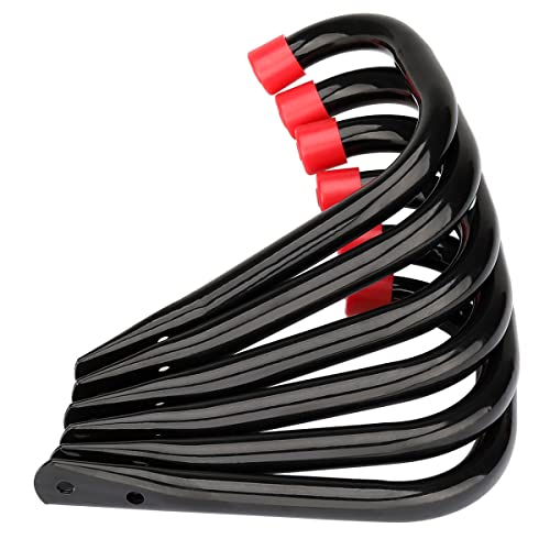 Naikozmo Heavy Duty Steel Garage Storage Utility Hooks, 8 Pack Wall Mount Hanging Storage Utility Naikozmo Hanger, Black and Red - Image 4