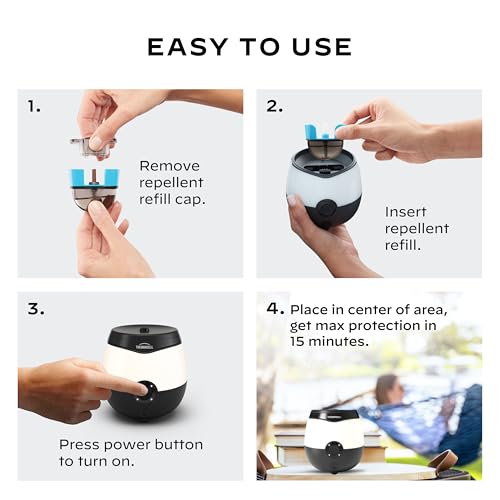 Thermacell Patio Shield Mosquito Repellent E-Series Rechargeable Repeller; 20’ Mosquito Protection Zone; Includes 12-Hr Repellent Refill; No Flame or Scent; Bug Spray and Bug Zapper Alternative - Image 4
