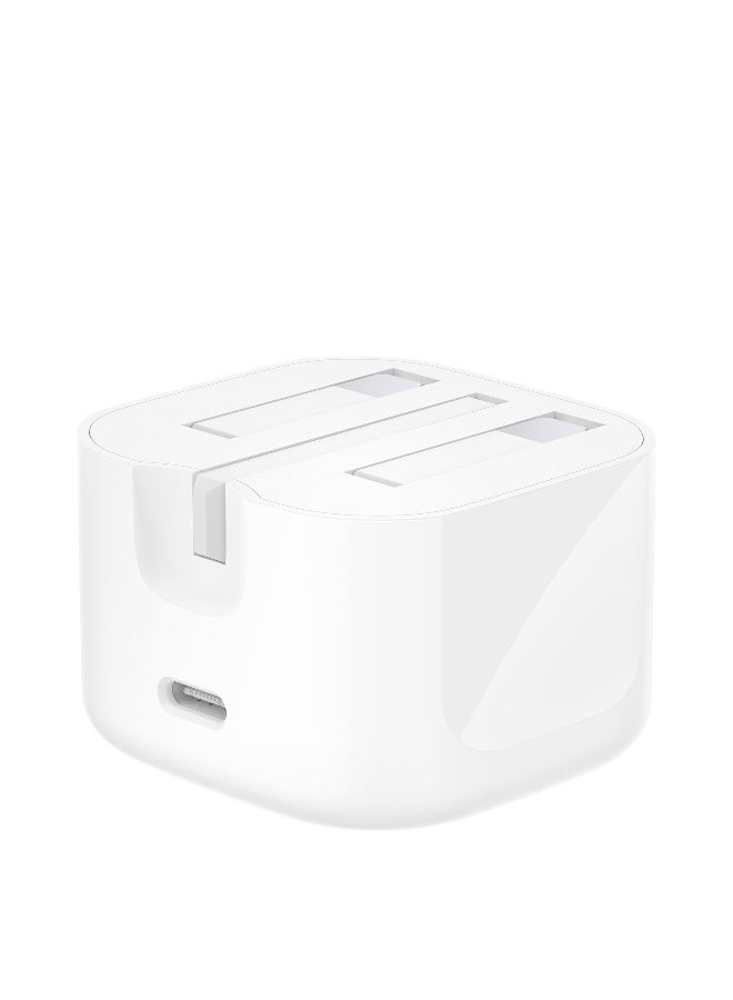 belkin BoostCharge Compact Wall Charger 30W, Travel-friendly USB-C Power Delivery Fast Charging for Apple iPhone Series 15, 14, 13, Samsung Galaxy S24, S23, iPad, AirPods, Tablet And More - White - Image 3