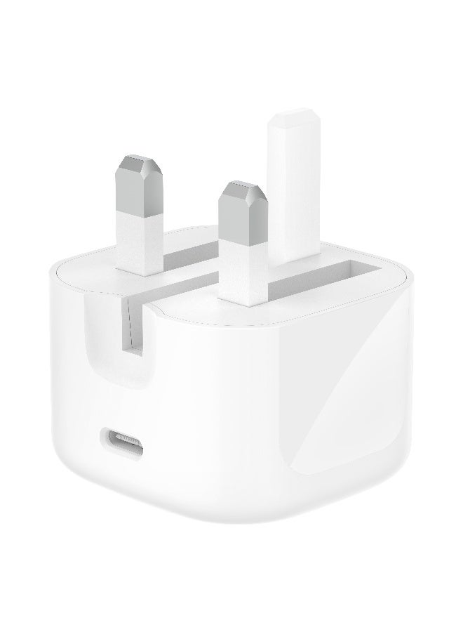 belkin BoostCharge Compact Wall Charger 30W, Travel-friendly USB-C Power Delivery Fast Charging for Apple iPhone Series 15, 14, 13, Samsung Galaxy S24, S23, iPad, AirPods, Tablet And More - White - Image 5