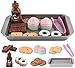 Elitoky Cookie Play Food Set Play Food for Kids Kitchen Play Kitchen Accessories Play Baking Cookies and Cupcakes Plastic Toy Food for Pretend Play Kids Toddler Childrens Birthday Gifts - Image 4