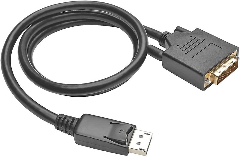DisplayPort to DVI Active Cable Adapter, DP 1.2 with Latches, DP to DVI (M/M), DP2DVI, 1080p, 3 ft. (P581-003-V2)