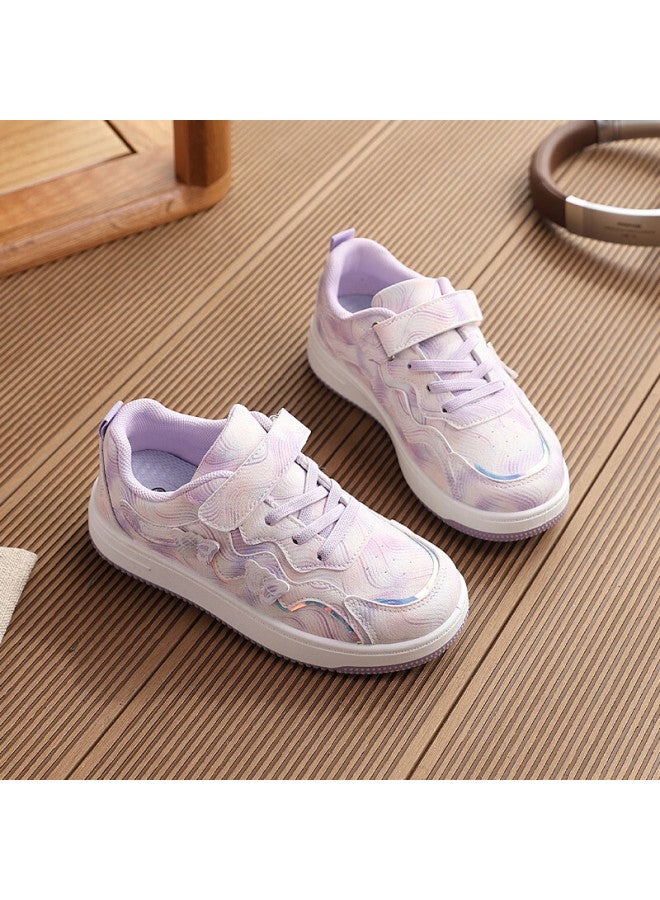 Warrior Girls' Casual Sneakers Princess Style Kids Sports Shoes School Shoes Wz(cl)-1971 Lilac Size 37 - Image 4
