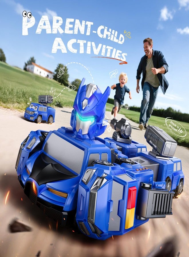 MEWOCHEE Transform Toys for Boys 4-6 5-8, 5 in 1 DIY Assembly Magnetic Robot Boy Toys 5 6 7 8 Year Old, Stem Toys Age 5-7 6-8, Construction Trucks for Kids, for 3 4 5 Year Old Boys - Image 3