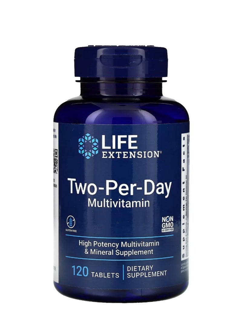 Life Extension Two-Per-Day Multivitamin 120 Tablets - Image 1