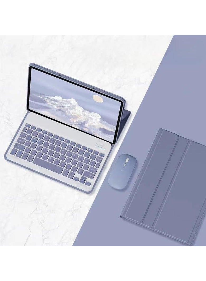 Keyboard Case with Mouse for Lenovo Tab P12 12.7 Inch 2023 Release, Bluetooth Keyboard, Protection Soft Cover, Flip Stand