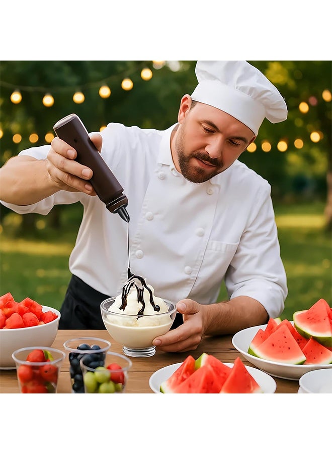 مجموعة من 12 قطعة من فوهات صب الشراب، تشمل فوهات صب شراب مخروط الثلج، وفوهات صب المشروبات الكحولية، وأغطية مطاطية مانعة للغبار، وملحقات موزع الشراب. - Image 3