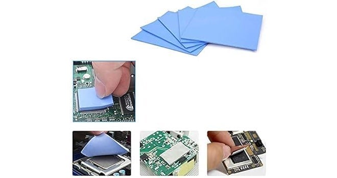 TRUEBOND Graphics Silicone Thermal Pad GPU Heat-Sink Size -12mmx 12mm x1.5mm Soft Safe Simple to Apply for SSD CPU GPU LED IC Chipset Cooling - Blue Visit the ADWITS Store(Pack of 2) - Image 4