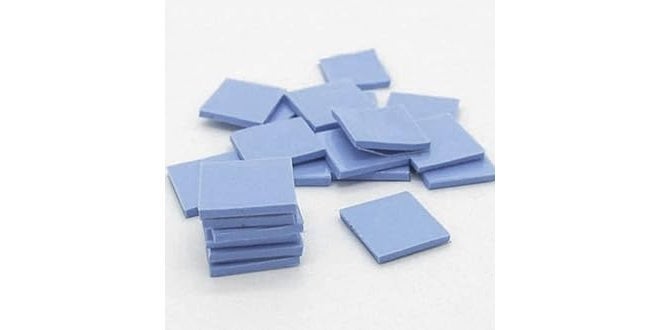 TRUEBOND Graphics Silicone Thermal Pad GPU Heat-Sink Size -12mmx 12mm x1.5mm Soft Safe Simple to Apply for SSD CPU GPU LED IC Chipset Cooling - Blue Visit the ADWITS Store(Pack of 2) - Image 1