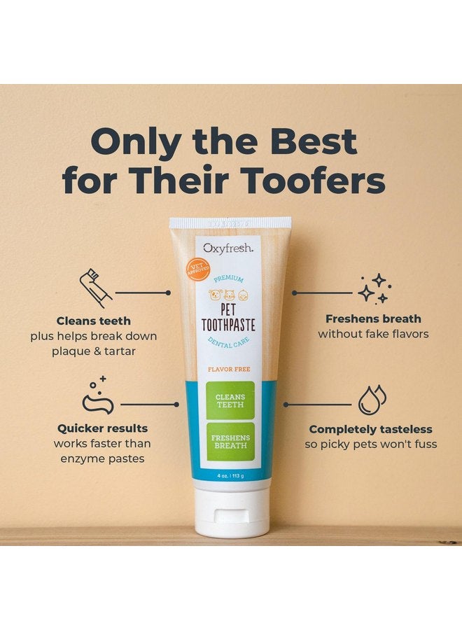 Oxyfresh Premium Dog Toothpaste - Best Dog Teeth Cleaning & Dog Plaque and Tartar Fighter - Safe for Cat Toothpaste Too - Vet Formulated Pet Toothpaste, 4oz - Image 2