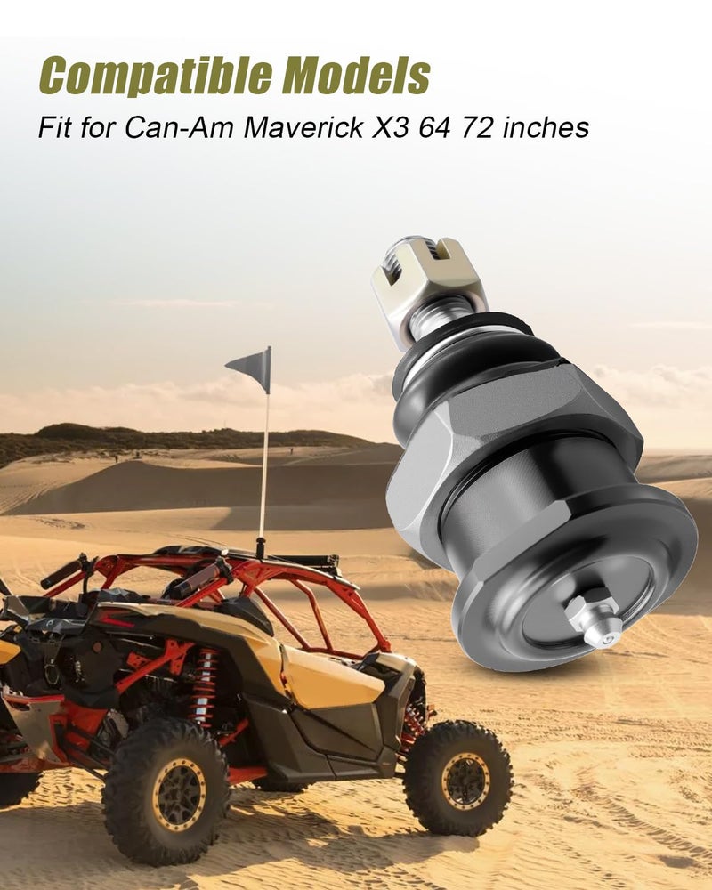 Vaticas Heavy Duty Ball Joint Fit for Can-Am Maverick X3 64 72 inches Replace KRBJX3-PACK, 4PCS - Image 5