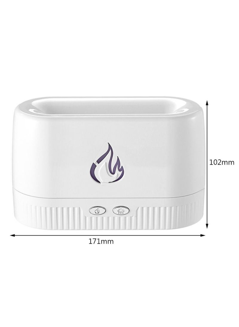New Flame Air Humidifier Home Electric Ultrasonic Aroma Essential Oil Diffuser Salt Stone LED Light USB Mist Sprayer Gifts - Image 2
