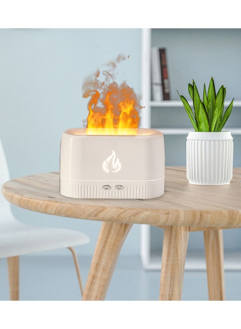New Flame Air Humidifier Home Electric Ultrasonic Aroma Essential Oil Diffuser Salt Stone LED Light USB Mist Sprayer Gifts - Image 4