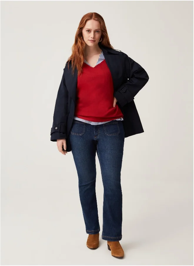 او في اس Ovs Curvy Mya Bootcut Stretch Jeans