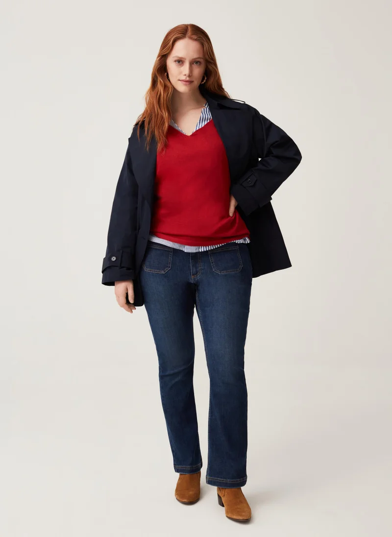 او في اس Ovs Curvy Mya Bootcut Stretch Jeans