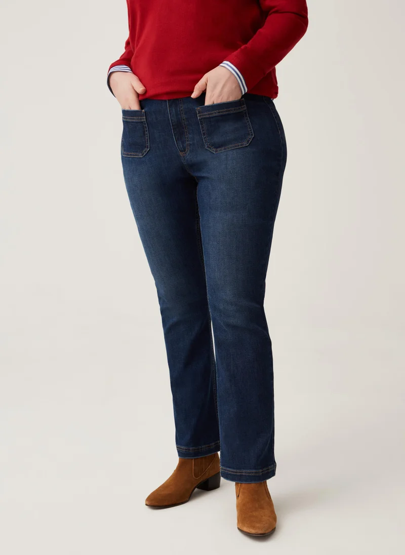 او في اس Ovs Curvy Mya Bootcut Stretch Jeans