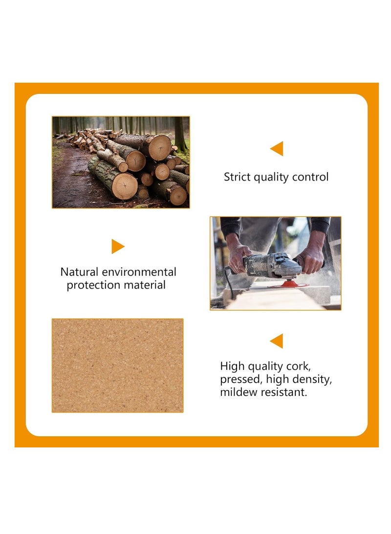 KASTWAVE 12 Pcs Flower Cork Coaster for Drinks, Absorbent and Reusable Non-Slip Heat Resistant Coffee Coasters, 100% Natural Cork for Tabletop Protection Coasters, Kitchens, Work desks Coasters - Image 4