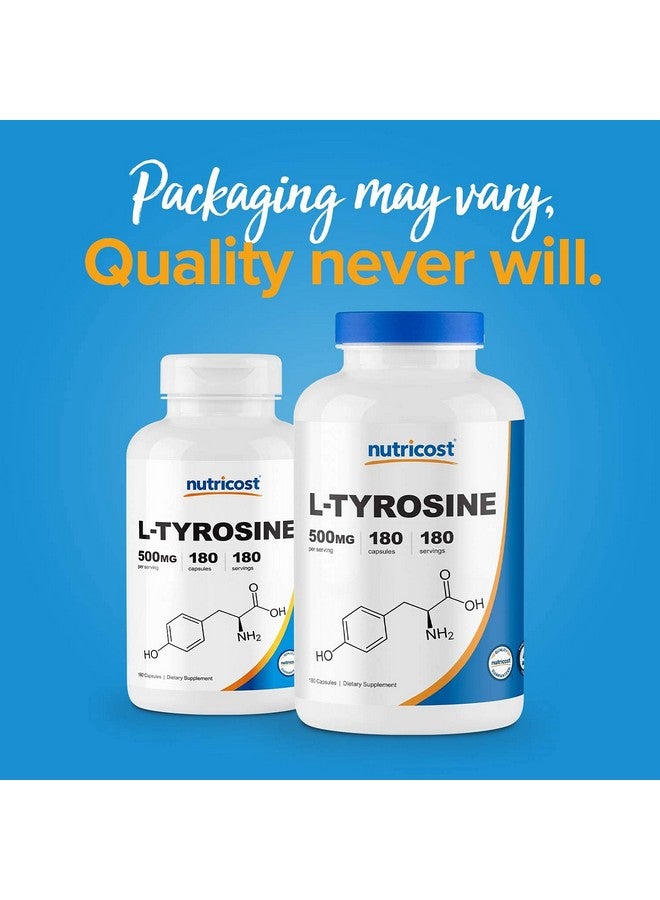 Nutricost Ltyrosine 500Mg 180 Capsules Gluten Free  Nongmo - Image 5