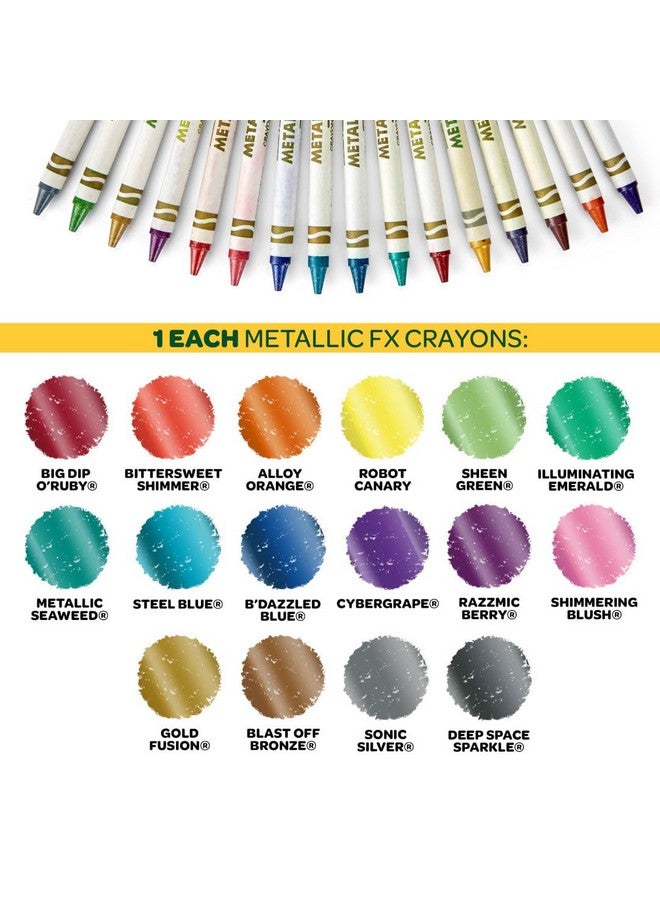 Crayola Ultimate Crayon Box Collection (152ct), Bulk Kids Crayon Caddy, Classic & Glitter Colors, Coloring Book Supplies, Gift for Kids - Image 5