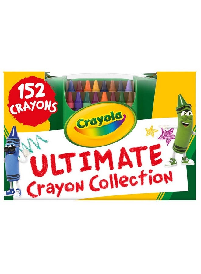 Crayola Ultimate Crayon Box Collection (152ct), Bulk Kids Crayon Caddy, Classic & Glitter Colors, Coloring Book Supplies, Gift for Kids - Image 1