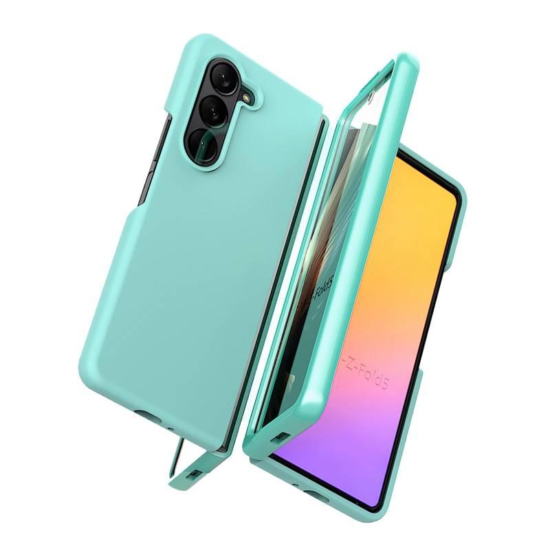 Drop Protection Silicone for Samsung Galaxy Z Fold 4 with Anti Fingerprint and Full Coverage in Pink for Work and School - Image 3