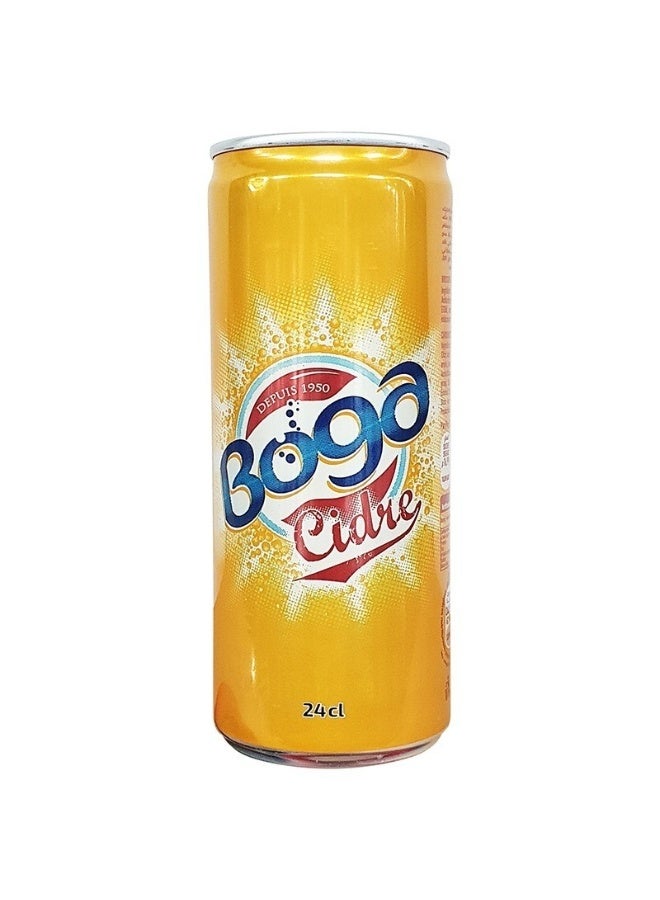 BOGA Cidre Carbonated Soft Drink | 240ml Can | Sparkling Apple Flavored Soda