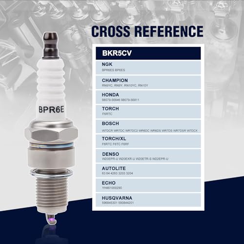 Wetenex BPR6ES Spark Plug for NGK BPR6ES BP6ES Torch F6RTC MTD 951-10292 Honda 98079-56846 GX120 GX160 GX200 GX240 GX270 GX340 GX390 4 PACK - Image 2