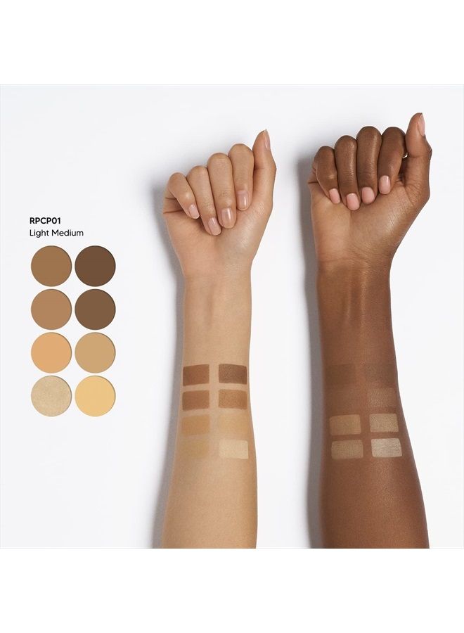 Ruby Kisses 3D Contour Artist Powder Palette Light Medium Define your cheekbones, perfect your nose, and sculpt your jawline - Image 5