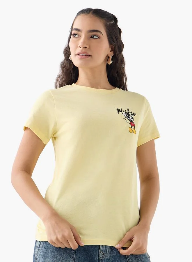Mickey Mouse Embroidered T-shirt