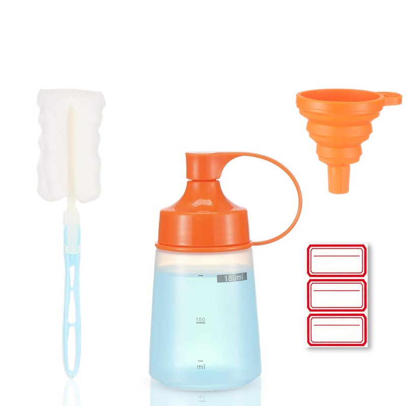 Ondiomn Condiment Squeeze Bottle Wide Mouth 1 Pack 550ml Empty Reusable Squeeze Bottles for HoneyBatterCatsupOnionResinBakingExpoxyRelish BPA FreeFood Grade
