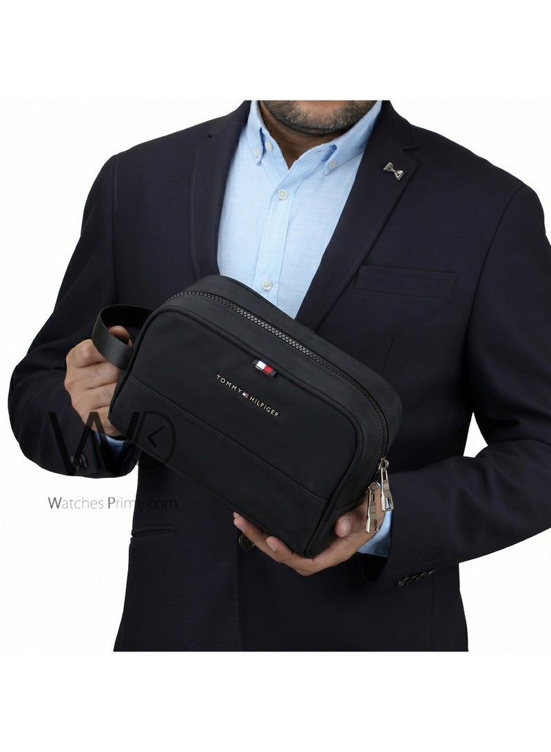 Tommy Icons Tommy Hilfiger Fabri Black Men's Handbag - Image 2