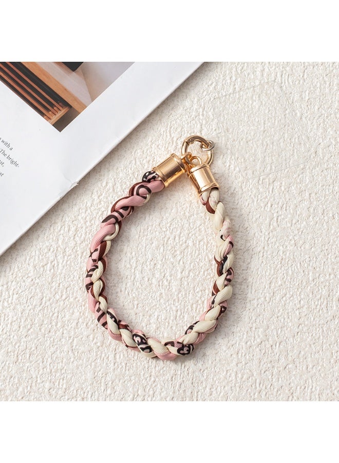 NIBEMINENT Beaded Phone Lanyard, Anti Lost Removable Wrist Strap, Short Chain Bracelet Pendant, Phone Keychain Lanyard,11/White - Image 1