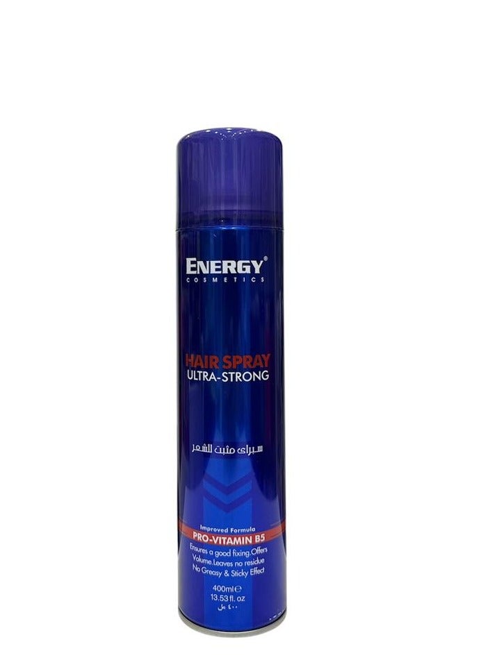 ENERGY HAIR SPRAY ULTRA-STRONG PRO-VITAMIN B5 400ML