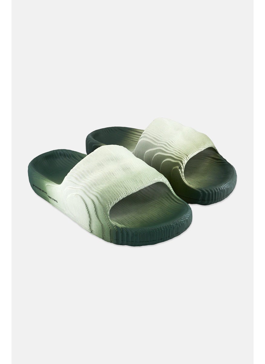 adidas Originals Men Adilette 22 Slip On Slides, Olive  - Image 1
