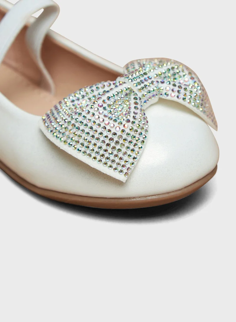 شو اكسبرس Kids Bow Detail Ballerinas