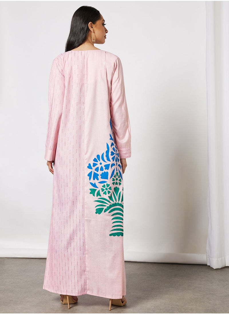 HANA & SARA - Classic Embroidered Jalabiya - Image 1