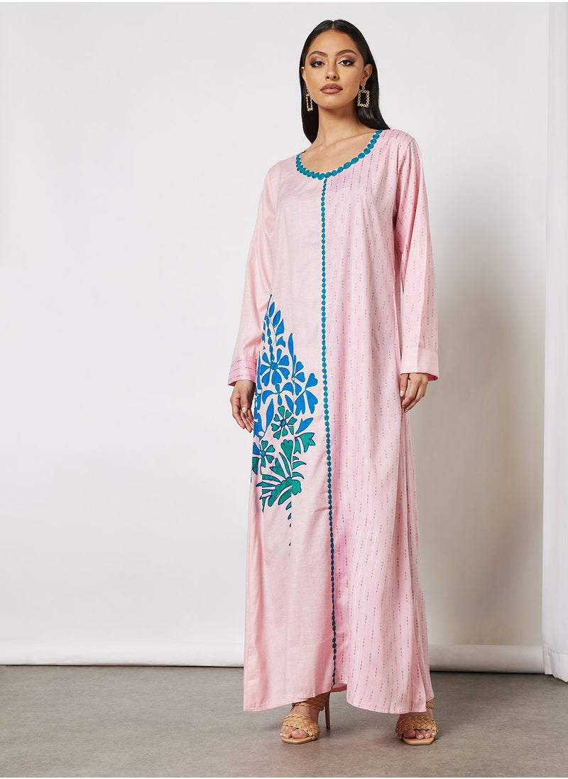 HANA & SARA - Classic Embroidered Jalabiya - Image 1