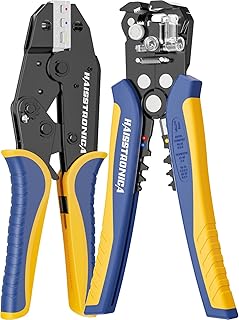 haisstronica haisstronica Wire Stripper and Crimping Tool,AWG 24-10 Automatic Stripper Tool with AWG 22-10 Ratchet Wire Crimper For  - Image 1