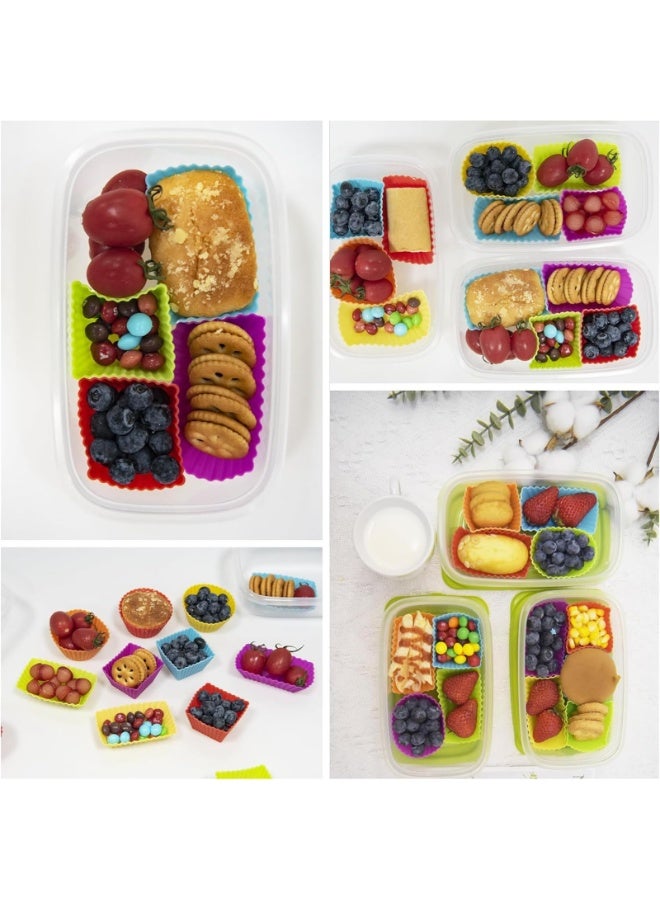 Bluejw Reusable Silicone Cake Mold, 40 Units, Small Silicone Mold, Paper Cup Cake, Bread, Adhesive - Image 3