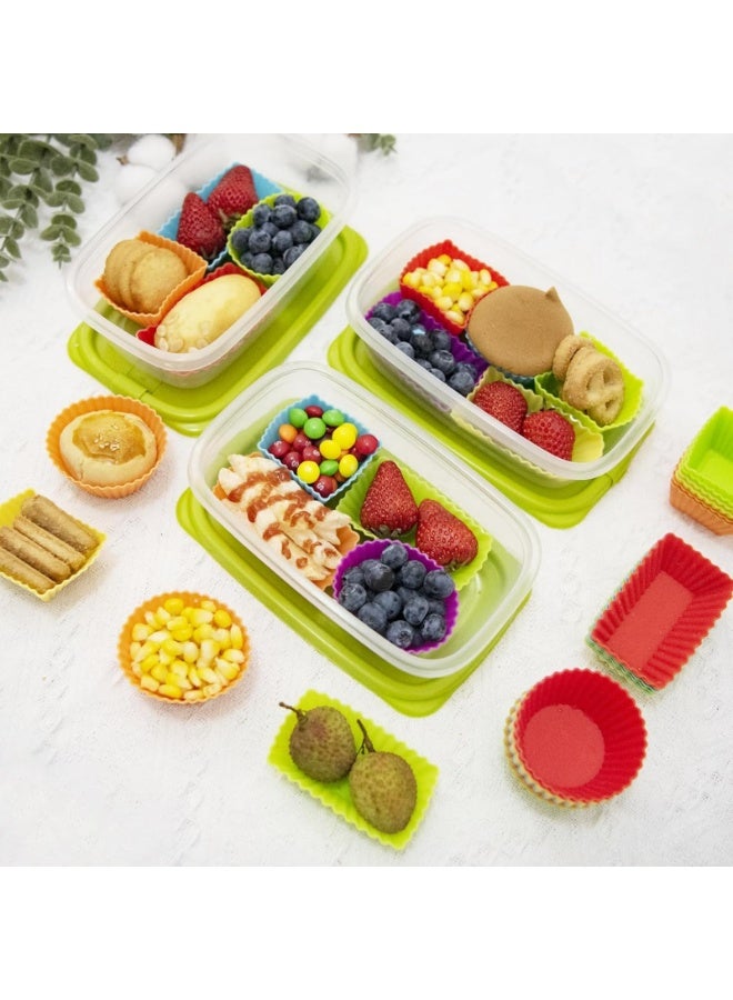 Bluejw Reusable Silicone Cake Mold, 40 Units, Small Silicone Mold, Paper Cup Cake, Bread, Adhesive - Image 5