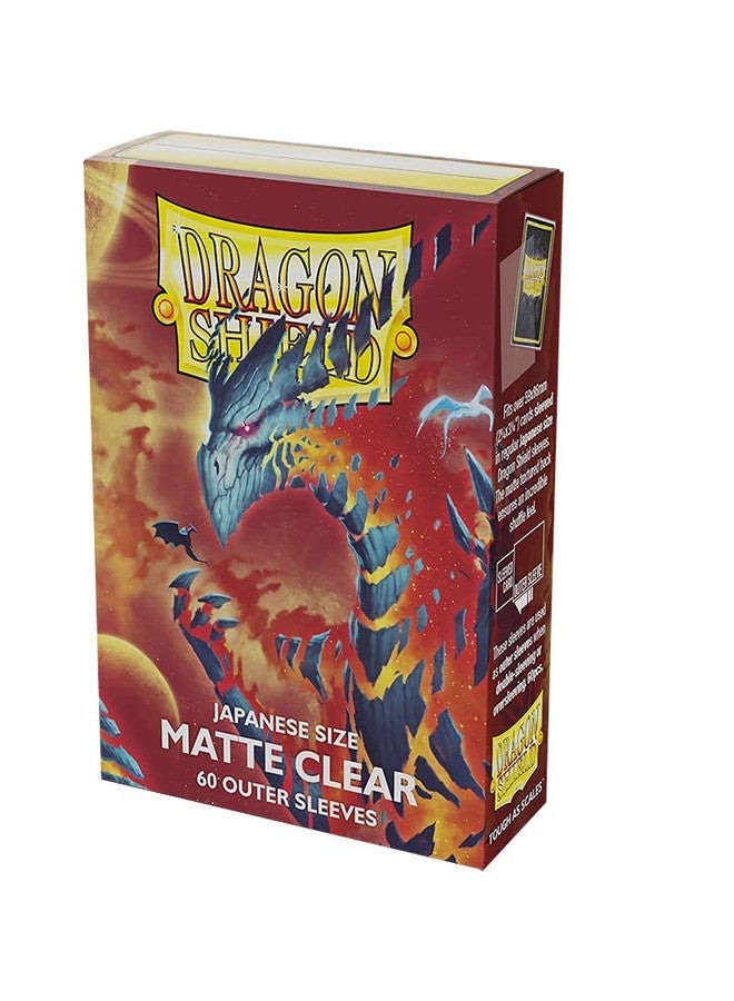 dragon shield 5 Packs Dragon Shield 60 ct Japanese Matte Outer Sleeves Clear 60 ct Card Value Bundle! … - Image 2