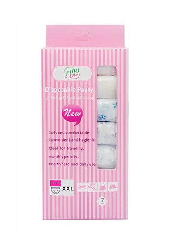 purelife Women's Panties For Menstruation Postpartum One-Time Use 7 Pcs - Size XXL  - Image 2