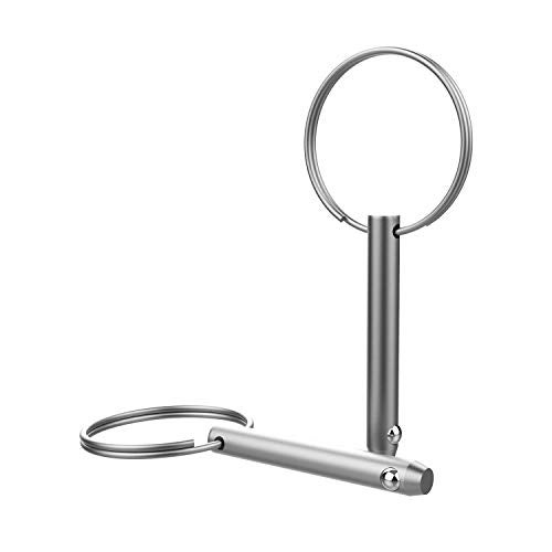 OIIKI 2 Pack Quick Release Pins, Diameter 3/16 inch(5mm), Usable Length: 0.95inch(24mm) ,Full 316 Stainless Steel Marine Hardware Bimini Top Pin for Ship Outfitting/Shipbuilding - Image 3