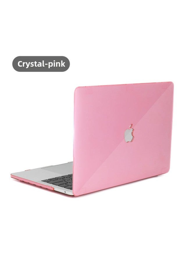 Protective Case For Macbook Pro 14 Inch Computer Shell For Air 13 Pro 16 Digital Computer Accessories-Color:Crystal Pink-Applicable Model:Hollow 12 Retina (A1534/A1931) - Image 1