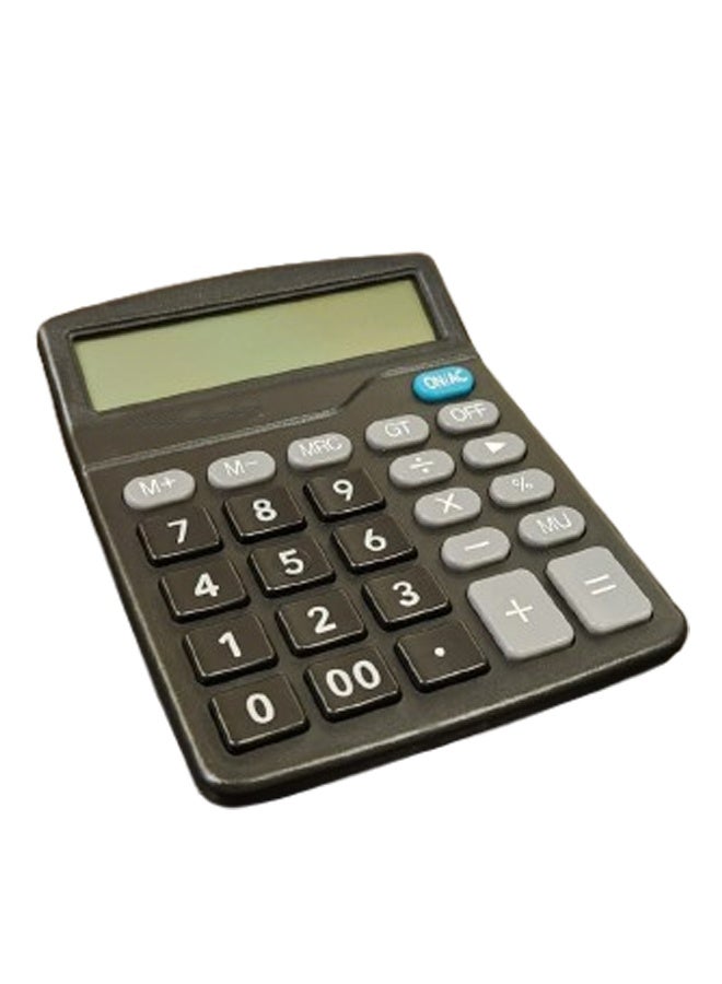 Generic 12-Digit Desktop Standard Function Calculator Black  - Image 1
