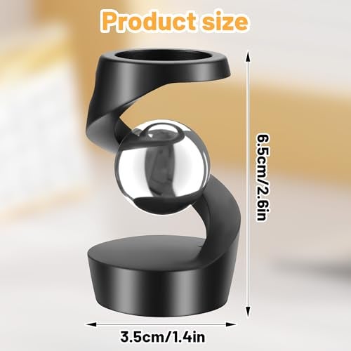 DOLASEV Fidget Toys for Adults Metal Fidget Toys Desk Fidgets for Office for Adults Quite Kids Fidget Toys for Anxiety and Stress Black Silver - Image 5