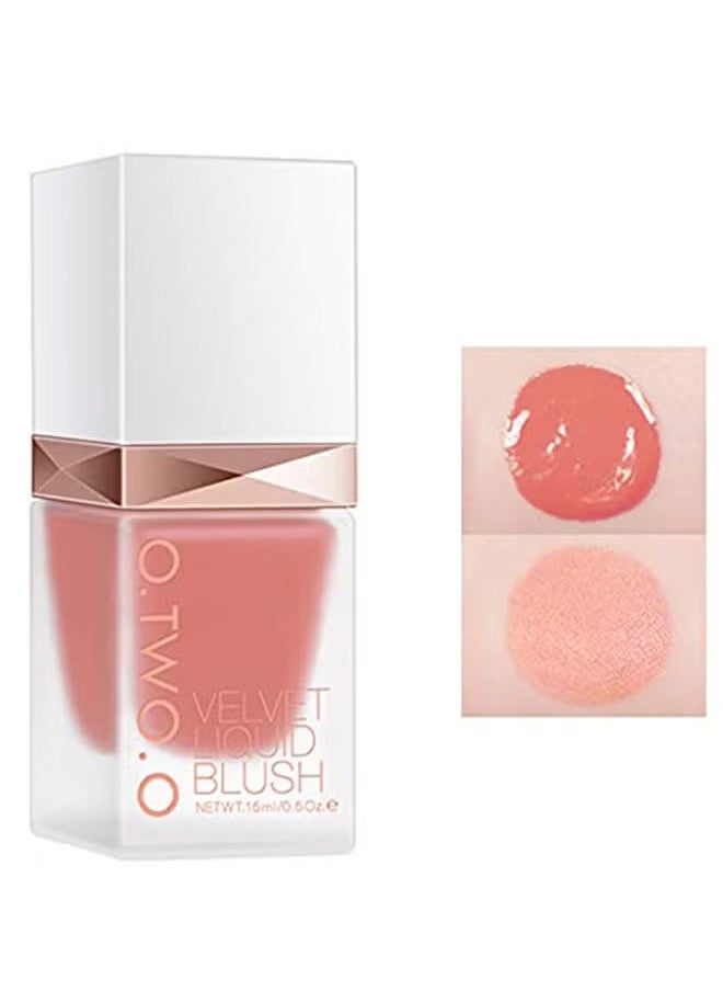 O.TWO.O O.TWO.O Natural Color Liquid Blush Silky Delicate Rouge Blush 05  - Image 1