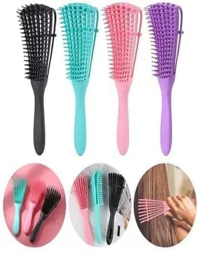 GODFLY Hair Brush for Home, Saloon Brush Man & Women with Spacing Clip Wet & Dry Hair Comb Brush (1Pcs) - Image 5