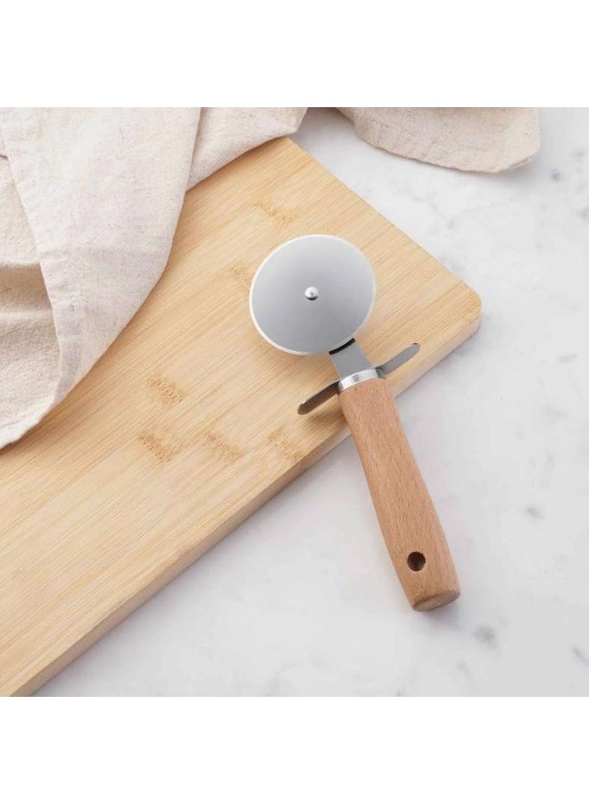 Pan Home قطاعة بيتزا ناتورا 20x6.5 سم - طبيعية - Image 3