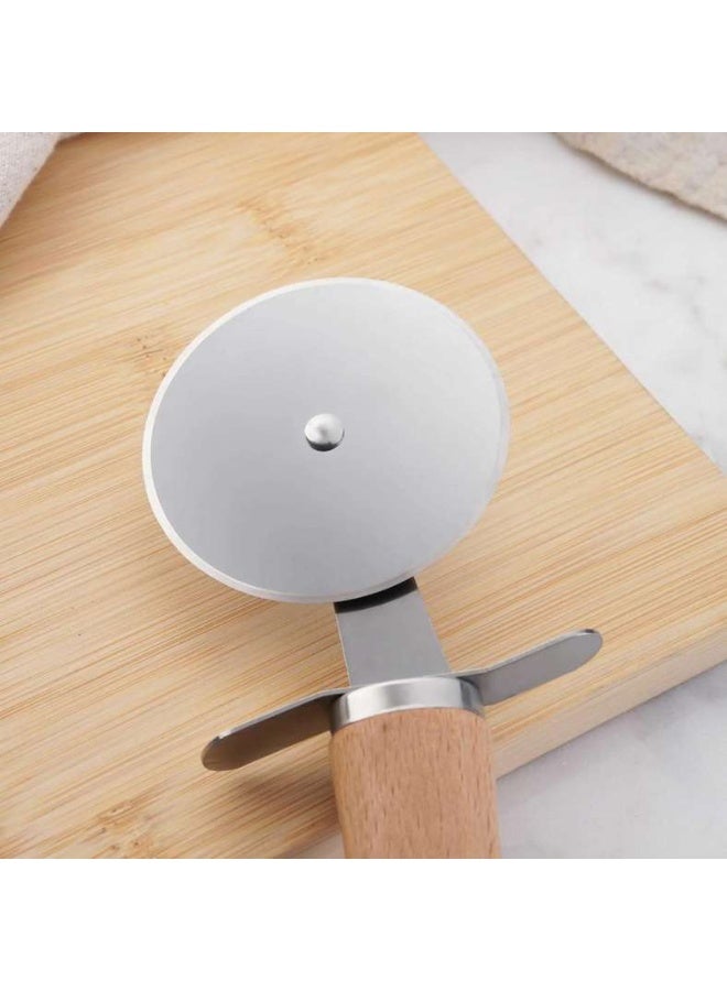 Pan Home قطاعة بيتزا ناتورا 20x6.5 سم - طبيعية - Image 4